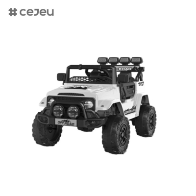 CJ2122 Διπλή πόρτα ανοιχτή, 6V4AH* 1,390 #*1, με 2.4G RC, φώτα, ένα κουμπί εκκίνησης, μουσική, USB, Bluetooth, πρώιμη εκπαίδευση