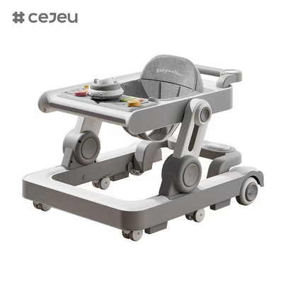 QRBB-866, baby walker, 2 σε 1 3 Ρυθμιστής ύψους τροχός*6 Φρένο/Μουσική/Παρασκευαστικά παιχνίδια Ασφάλεια κατά πτώσης