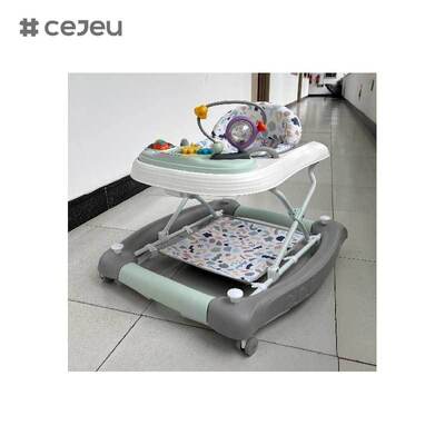CJ-BST-9308 (WALKER + ROCKER + PUSH),Walker & Rocker 2-in-1: Μουσική λάμψη με ανύψωση 3-επίπεδου και βάση ασφαλείας-σφίξης