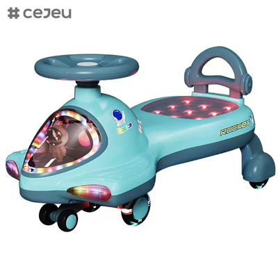 Παιδί / Κορίτσι Wiggle Ride On Toy: Ασφαλές, διασκεδαστικό &amp; εύκολο στη χρήση, φλας PU τροχός, φως, 2-5yres παλιά