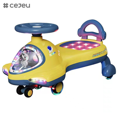 Παιδί / Κορίτσι Wiggle Ride On Toy: Ασφαλές, διασκεδαστικό &amp; εύκολο στη χρήση, φλας PU τροχός, φως, 2-5yres παλιά