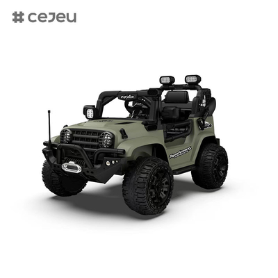 CJ-5399 12V 2 θέσεις Παιδιά οδηγούν σε αυτοκίνητο UTV, ηλεκτρικό όχημα φορτηγό με κινητήρα 2x550W,μαύρο / σκούρο πράσινο / πορτοκαλί