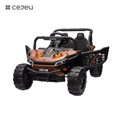 CJ-015 12V 2 θέσεις Παιδιά οδηγούν σε αυτοκίνητο UTV, ηλεκτρικό όχημα φορτηγό αυτοκίνητο 4.5AH με κινητήρα 2x550W,μαύρο / σκούρο πράσινο / πορτοκαλί