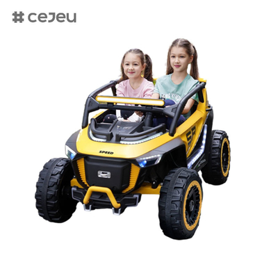 CJ-8809 παιδική κάθισμα, με κινητήρα 12V7AH*1 4x390.2.4G RC, δερμάτινο κάθισμα, μουσική, LED, Bluetooth, USB