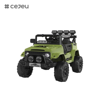 CJ2122 Διπλή πόρτα ανοιχτή, 6V4AH* 1,390 #*1, με 2.4G RC, φώτα, ένα κουμπί εκκίνησης, μουσική, USB, Bluetooth, πρώιμη εκπαίδευση
