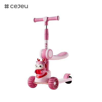CJ-6333, με φώτα/μουσική/μεγάλες ρόδες/διπλό κάθισμα,Πορφυρό/ροζ/πράσινο/μπλε, 4 επιλογές χρωμάτων,Για αγόρια και κορίτσια