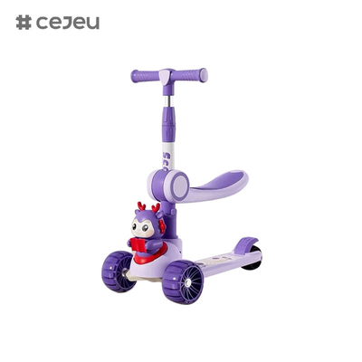 CJ-6333, με φώτα/μουσική/μεγάλες ρόδες/διπλό κάθισμα,Πορφυρό/ροζ/πράσινο/μπλε, 4 επιλογές χρωμάτων,Για αγόρια και κορίτσια