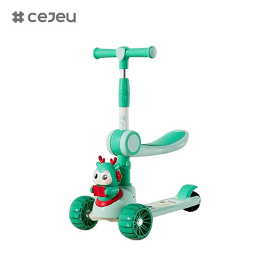 CJ-6333, με φώτα/μουσική/μεγάλες ρόδες/διπλό κάθισμα,Πορφυρό/ροζ/πράσινο/μπλε, 4 επιλογές χρωμάτων,Για αγόρια και κορίτσια