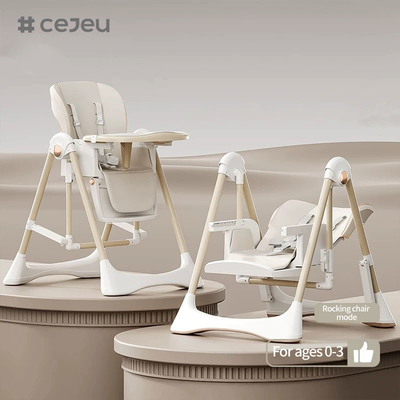 CJ-28,2 σε 1+PP+Swing,Γκρι/Λευκό/Ροζ/Μαύρο,τέσσερα χρώματα,Μεγέθος συσκευασίας 64*31*57cm,Αξιόπιστη και ασφαλή πολυθρόνα για μωρά