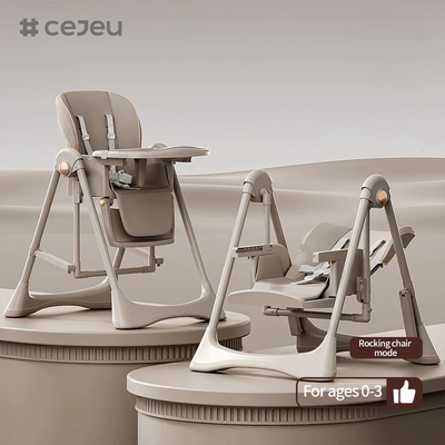 CJ-28,2 σε 1+PP+Swing,Γκρι/Λευκό/Ροζ/Μαύρο,τέσσερα χρώματα,Μεγέθος συσκευασίας 64*31*57cm,Αξιόπιστη και ασφαλή πολυθρόνα για μωρά