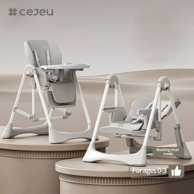CJ-28,2 σε 1+PP+Swing,Γκρι/Λευκό/Ροζ/Μαύρο,τέσσερα χρώματα,Μεγέθος συσκευασίας 64*31*57cm,Αξιόπιστη και ασφαλή πολυθρόνα για μωρά