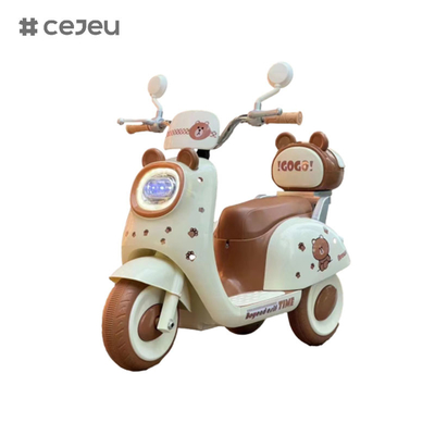 CJ-BBF-318 Ηλεκτρικές μοτοσυκλέτες, Καφέ Ροζ Λευκό.6V4*1/380*1/Ένα κλικ εκκίνηση/Μουσική/Ιστορία Πρωτοϊατρική/LED