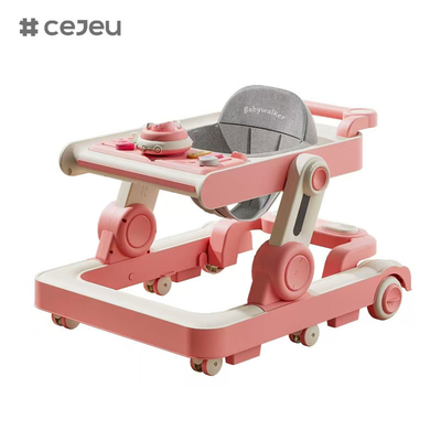 QRBB-866, baby walker, 2 σε 1 3 Ρυθμιστής ύψους τροχός*6 Φρένο/Μουσική/Παρασκευαστικά παιχνίδια Ασφάλεια κατά πτώσης
