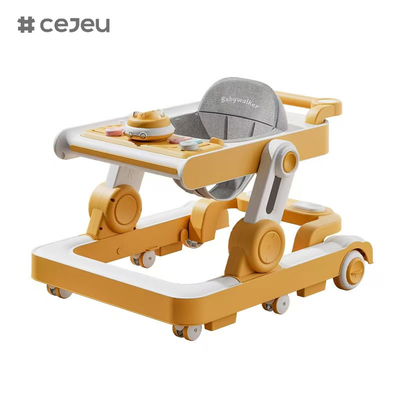 QRBB-866, baby walker, 2 σε 1 3 Ρυθμιστής ύψους τροχός*6 Φρένο/Μουσική/Παρασκευαστικά παιχνίδια Ασφάλεια κατά πτώσης