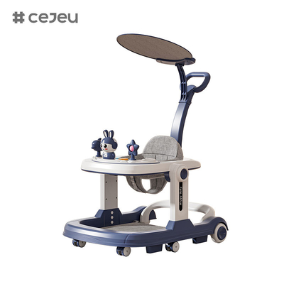 QRBB-869A, baby walker, 2 in 1 3 Ρυθμιστής ύψους Τροχό*6 Φρένο/Μουσική/Παιχνίδια Ασφάλεια κατά της πτώσης