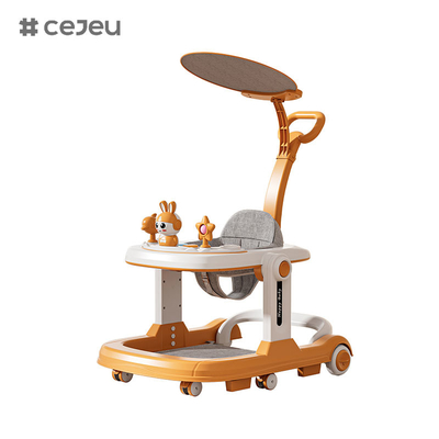 QRBB-869A, baby walker, 2 in 1 3 Ρυθμιστής ύψους Τροχό*6 Φρένο/Μουσική/Παιχνίδια Ασφάλεια κατά της πτώσης