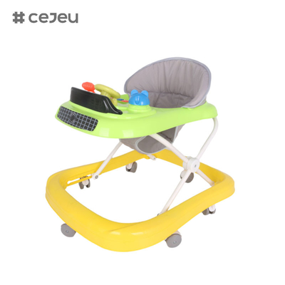 CJ-1166, baby walker,Music 3 Ρυθμιστής ύψους Αθόρυβος τροχός*6 Κουσούνι: Λινάνι Ένα κλικ διπλώσιμο
