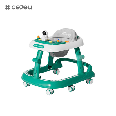CJ-5688, baby walker,Music 7 Ρυθμιστής ύψους Αθόρυβος τροχός*6 Κουσούνι: Λινάνι Ένα κλικ διπλώσιμο,Κόκκινο Πράσινο Μαύρο