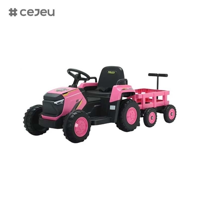 CJ-DLS-X18 παιδιά ηλεκτρικό ελκυστήρα παιχνίδι αυτοκίνητο διπλό κινητήρα 12v μπαταρία τροφοδοτείται από πλαστικό βόλτα σε αυτοκίνητο παιχνιδιού με μουσική LED φως