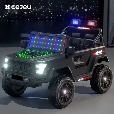 CJ-DLX-999 Unisex τετρακίνητο ηλεκτρικό παιχνίδι για παιδιά επαναφορτιζόμενο τηλεχειριστήριο και τα δύο αγόρια κορίτσια MP3 λειτουργία