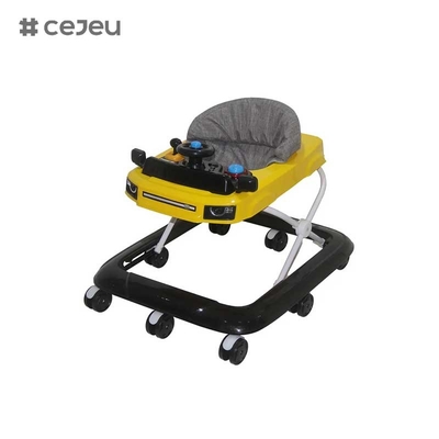 CJ-XTD-401,2025 Νέο μοντέλο Baby Walker 3 σε 1 πλαστικό push walker με ρυθμιζόμενα επίπεδα για παιδιά που μαθαίνουν και περπατούν Ευρωπαϊκό πρότυπο