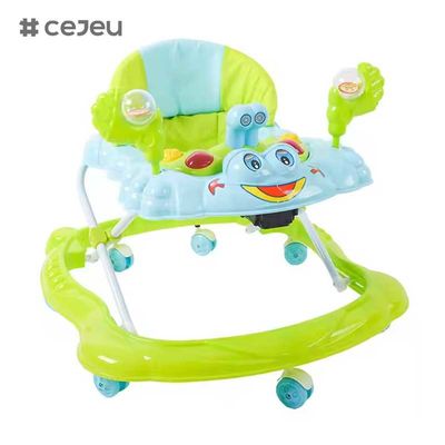 CJ-BLM-903 2022 Smart Light Musical Baby Walker Chair Παιδική πλαστική δραστηριότητα Τρώει και Τροφοδοτεί Walker με τροχούς Κάθισμα και Παιχνίδια