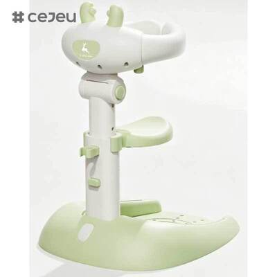 CJ-ML-01 Little deer Portable Bath Helper Baby Free Mother Hands Adjustable Height Baby Shower Stand with Anti-Slip Base Standing Support