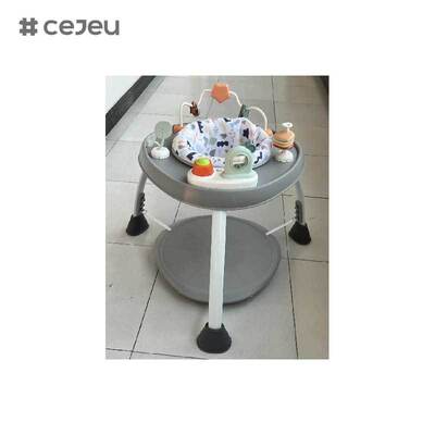CJ-BST-BC10 playcenter& activity tablewith music and lights το υποστήριγμα των ποδιών έχει τρεις ρυθμίσεις ύψους, μπορεί επίσης να τοποθετηθεί επάνω σε δίσκο ως πιάτο τραπέζι