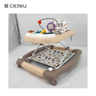 CJ-BST-9308 (WALKER + ROCKER + PUSH),Walker & Rocker 2-in-1: Μουσική λάμψη με ανύψωση 3-επίπεδου και βάση ασφαλείας-σφίξης