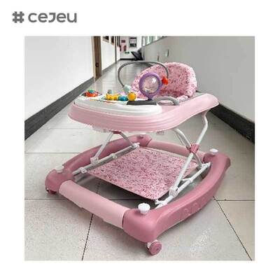 CJ-BST-9308 (WALKER + ROCKER + PUSH),Walker & Rocker 2-in-1: Μουσική λάμψη με ανύψωση 3-επίπεδου και βάση ασφαλείας-σφίξης