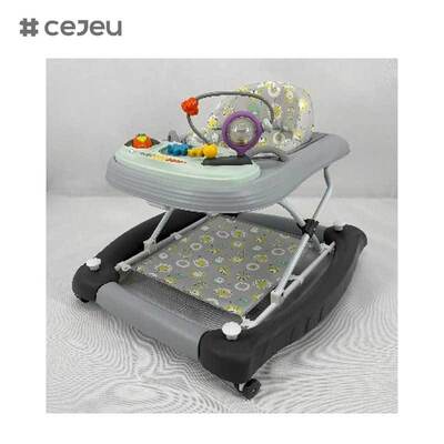 CJ-BST-9308 (WALKER + ROCKER + PUSH),Walker & Rocker 2-in-1: Μουσική λάμψη με ανύψωση 3-επίπεδου και βάση ασφαλείας-σφίξης